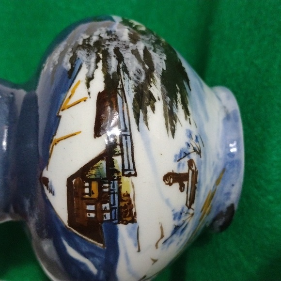 Vintage Ceramic Vase Hand painted - Picture 5 of 9